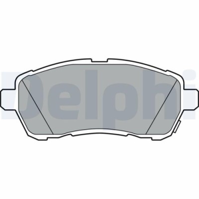 Placute frana Suzuki Baleno (Fw, Swift 4 (Fz, Swift 5 (Az), punte fata, cu indicator uzura acustic, DELPHI foto
