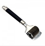 Cutit Roller Paste Taitei Aluat, 24x6 cm, Otel Inoxidabil, Anti-aderent, Instrument Bucatarie, Taiere Rapida