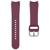Cumpara ieftin Curea silicon, compatibila Samsung Galaxy Watch 4 Classic, 46mm, VD Very Dream&reg;, Quick Release, Burgundy Silver