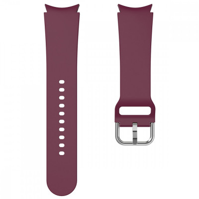 Curea silicon, compatibila Samsung Galaxy Watch 4 Classic, 42mm, VD Very Dream&amp;reg;, Quick Release, Burgundy Silver foto