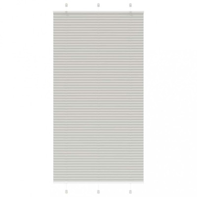 vidaXL Jaluzea plisată gri deschis 110x200 cm Lățime țesătură 109,4 cm 4015366 foto