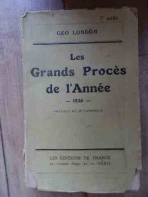 Les Grands Proces De L Annee - Geo London ,538425 foto