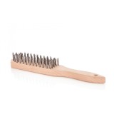Perie de sarma pentru indepartarea ruginii cu 6 randuri, Geko G00637