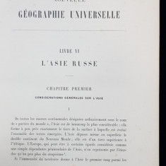 NOUVELLE GEOGRAPHIE UNIVERSELLE, ASIE RUSSE par ELISEE RECLUS - PARIS, 1875