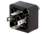 Conector cu Valvă Soclu Format C PIN 4 Drept 6A 9.4mm