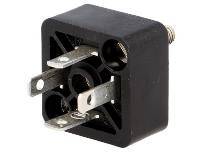 Conector cu Valvă Soclu Format C PIN 4 Drept 6A 9.4mm foto