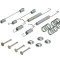 Set fixare saboti frana Daewoo Matiz, Tico 507200 105-0795 / D3889A
