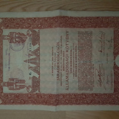 UNGARIA DATORIA PUBLICA 1000 KORONA COROANE JARADEKKOLCSON 1912 TIMISOARA STAMP