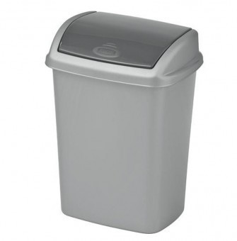 Cos de gunoi Curver Dominik, 10 L, gri foto