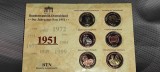 6 medalii AN 1951 bundesrepublik deutschland - der jahrgangs satz - PENTRU COLECTIONARI