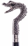 Baston lemn masiv cu maner dragon LUP140