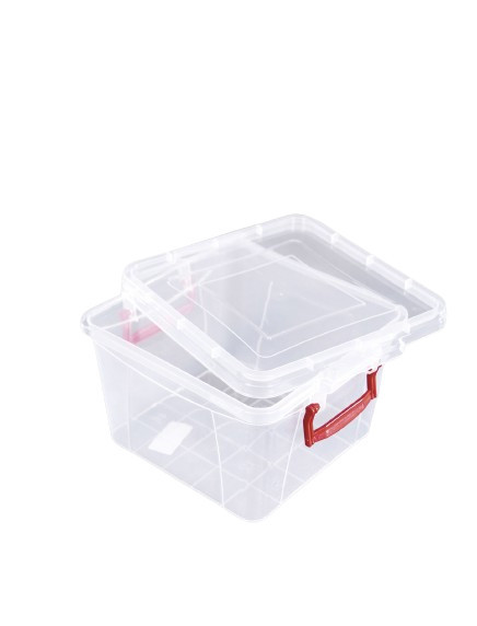 Cutie Alimentara Patrata Maya, Sterk, Plastic, Transparent, 0.6 l