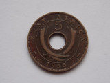 5 CENTS 1955 EAST AFRICA
