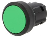 Comutator apăsare 22mm verde stabilizat