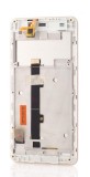 Display LCD Allview P9 Life, Alb/Auriu, cu Touchscreen si Rama