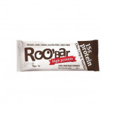 Baton proteic cu fulgi de ciocolata si vanilie raw bio 60g, Roobar