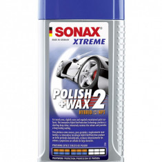 Pasta Polish cu Ceara Sonax Polish and Wax 2 Hybrid NPT, 250ml