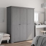 vidaXL Șifonier &quot;BODO&quot;, gri, 146x53,5x173 cm, lemn masiv de pin