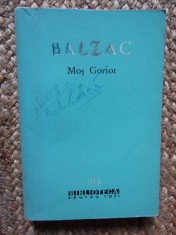 HONORE DE BALZAC - MOS GORIOT