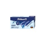 Patroane cerneală Pelikan 4001, dimensiune standard, culoare albastru royal,