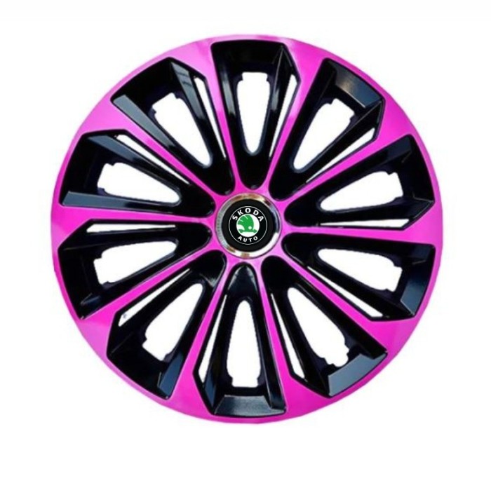 Set 4 capace roti Extra Strong Pink R15 pentru gama auto Skoda