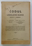 CODUL LEGISLATIEI SILVICE , ADNOTAT si COMENTAT de V.I. HARNAGEA si CONST. GR. C. ZOTTA , 1931, COPERTA CU URME DE UZURA
