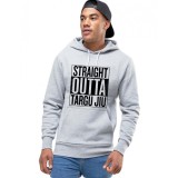 Hanorac Barbati Gri - Straight Outta Targu Jiu - L