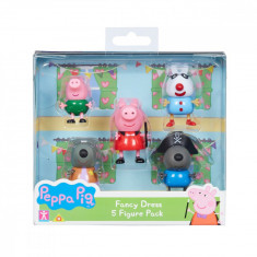 Set 5 figurine Peppa Pig Fancy Dress W2