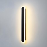 Aplica de perete LED Rovo 1356-100, 100CM, 39W, 3 setari de lumina, 3000K 4000K 6000K, Negru