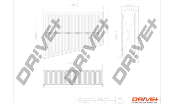 Dr!ve+ DP1110.10.0167 Filtru aer