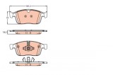 TRW GDB2146 set placute frana,frana disc