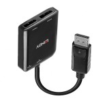 Multiplicator Displayport la 2 x Displayport 4K30Hz MST, Lindy L38430