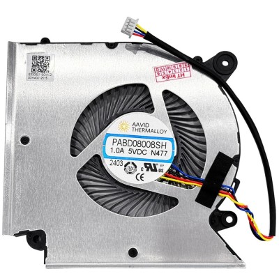Cooler procesor Laptop Gaming, MSI, Sword 15 A12VF, A12VE, MS-1585, PABD08008SH-N477, 5V, 1A, CPU foto