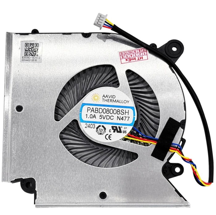Cooler procesor Laptop Gaming, MSI, Sword 15 A12VF, A12VE, MS-1585, PABD08008SH-N477, 5V, 1A, CPU