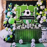 Set baloane si decoratiuni petrecere Tematica Fotbal, Happy Birthday, 6550, 73 buc, Ropet