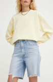 Levi&#039;s pantaloni scurti jeans BERMUDA SHORT femei, neted, high waist, A8720