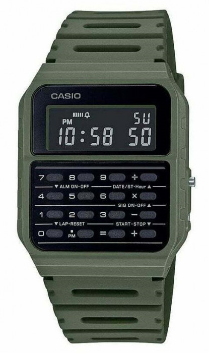 Ceas Casio, Vintage Edgy Calculator CA-53-WF-3B - Marime universala