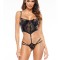 Set Nirvina Beauty Night, Negru, S/M