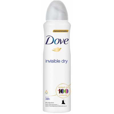 Deodorant spray Dove Invisible Dry, 150 ml foto
