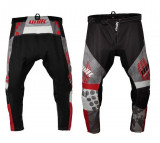Pantaloni cross-enduro Unik Racing model MX01 culoare: negru/rosu &ndash; marime 28