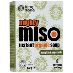 Supa Miso Instant cu Dovleac si Legume Bio 60gr King foto