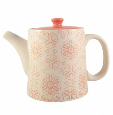 Ceainic French Clasic din Ceramica, Orange, 700 ml foto