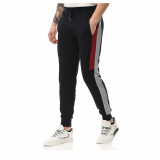 Pantaloni Sport De Barbati Edon Albastru Cu Rosu