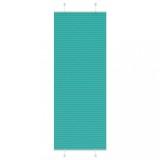 VidaXL Jaluzea plisată verde petrol 75x200 cm Lățime țesătură 74,4 cm