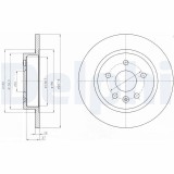 Disc frana Chevrolet Aveo, Cruze, Trax; Opel Astra J, Astra J Sports, Mokka / Mokka X Motor 1.3 Cdti, 1.3 Cdti, 1.3 Cdti, 1.4, 1.4, 1.4, 1.4, 1.4,