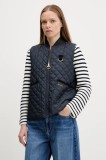 Barbour vestă ROSALIE culoarea bleumarin, de tranziție, LGI0200