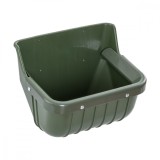 Hrănitoare din plastic pentru vaci, cu margine de protecție, 15&nbsp;litri