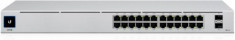 Ubiquiti unifiswitch 24 port gigabit usw-24 (24) 10/100/1000 mbps rj45 ethernet ports (2) 1 gbps foto