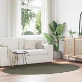 vidaXL Covor &quot;HUARTE&quot; Verde Pădure, 160x230 cm, oval