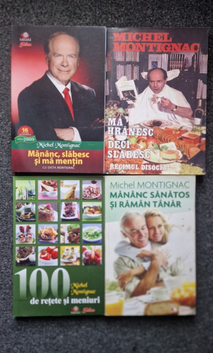 4 carti MONTIGNAC (Mananc, slabesc si ma mentin; 100 retete, Mananc Sanatos)